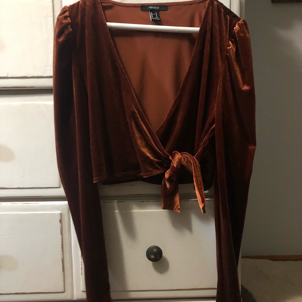 Forever 21 velvet top!